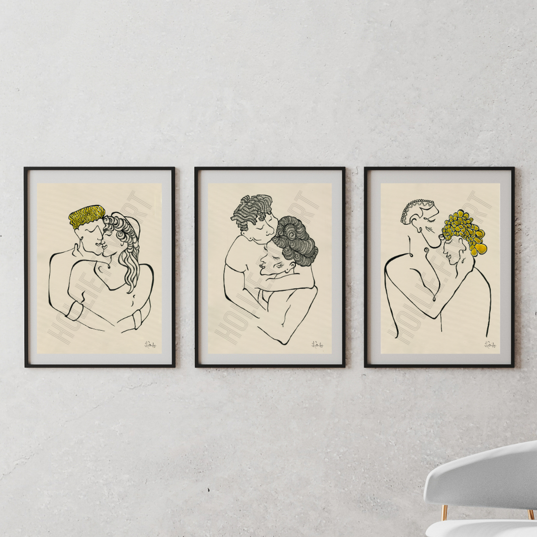 Abstract representation of evolving love, 'Treasured,' highlighting the growth and intimacy in relationships, part of a collection that includes 'Infatuated' and 'Devoted.